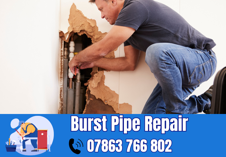 burst pipe repair Knutsford